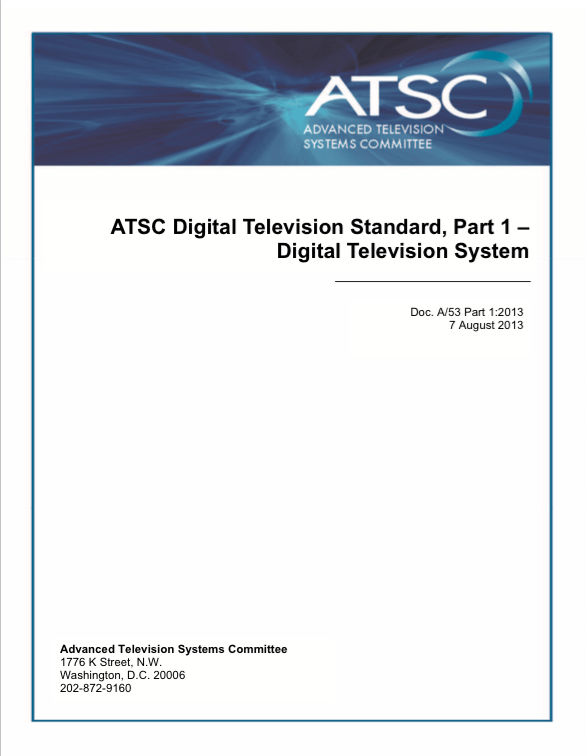 A/53 ATSC Digital Television Standard — ATSC