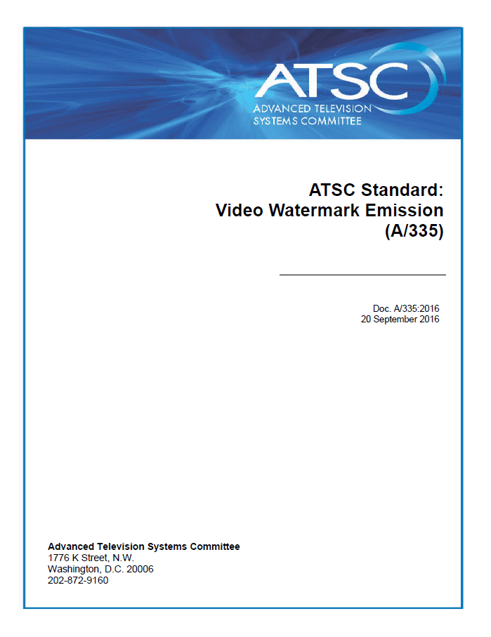 A/335 “Video Watermark Emission”